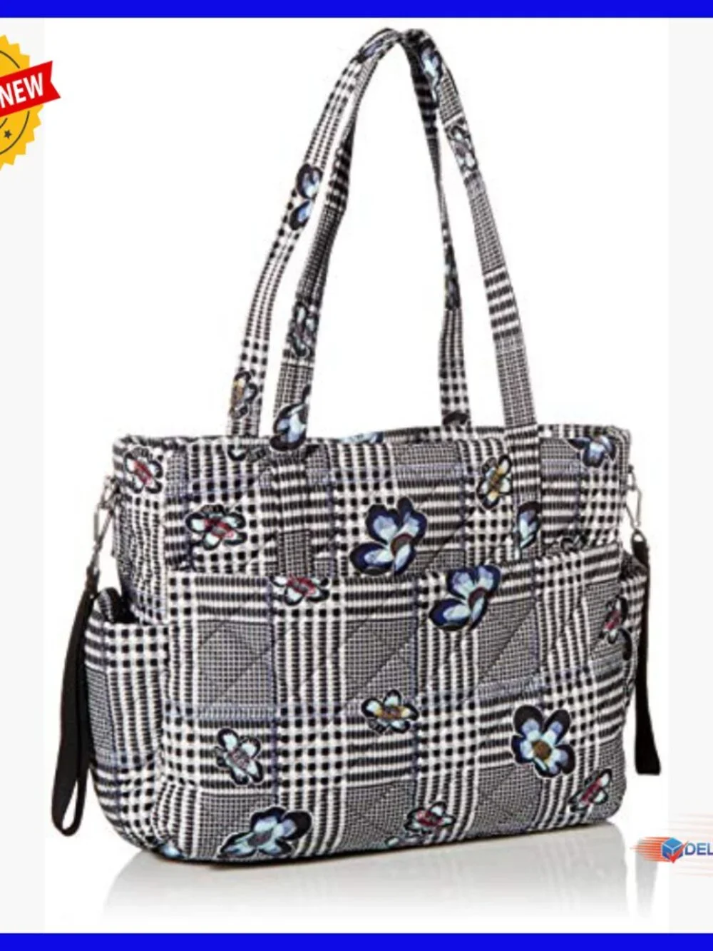 Performance Twill Ultimate Baby Diaper Bag Tote with Stroller Strap